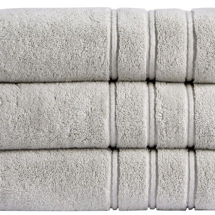 مجموعة مناشف حمام كريستي "أنطاليا" باللون القمري (فضي فاتح)