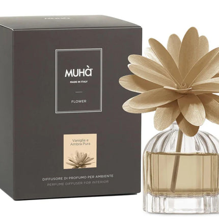 Muha "Vaniglia & Ambra Pura" Flower Diffuser (60ml)