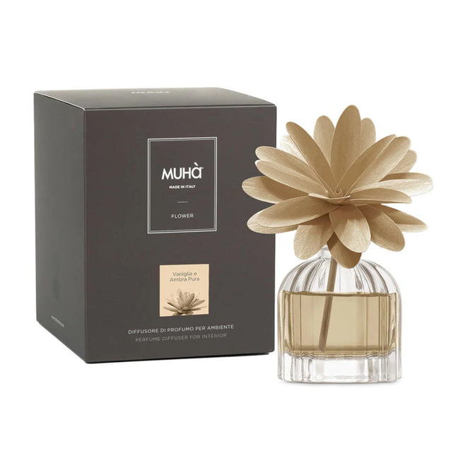 Muha "Vaniglia & Ambra Pura" Flower Diffuser (60ml)
