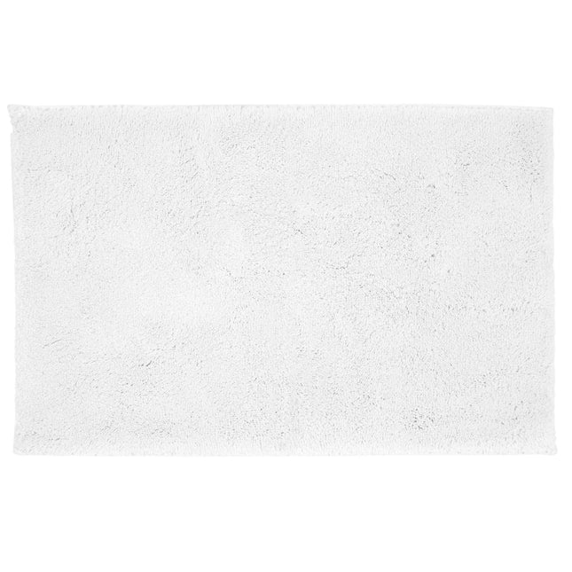 Christy "Deep Pile Rubber Back Tufted Bath Rug" White