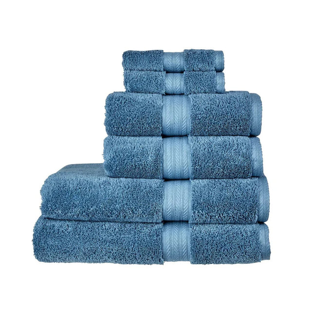 Christy "Renaissance" Egyptian Cotton Bath Towels Collection in Denim