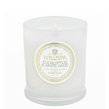 شمعة فولوسبا الكلاسيكية "الأوكالبتوس والمريمية البيضاء"