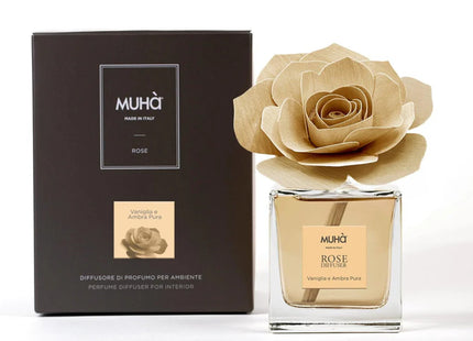 Muha "Vaniglia & Ambra Pura" Rose Diffuser (100ml)