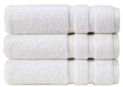 Christy "Signum" Combed Cotton Bath Towels Collection in White
