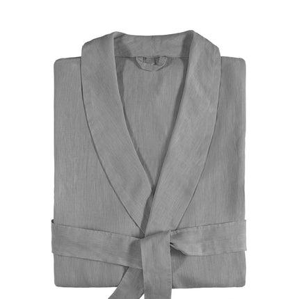 Amalia "Maia" (Terry Lined) Bathrobe in Slate