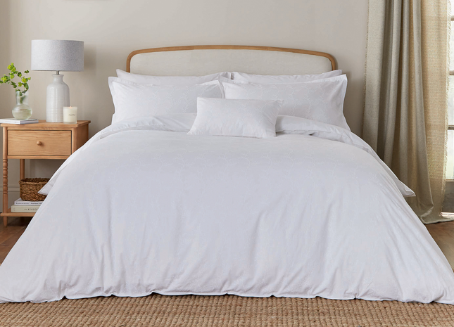Murmur "Bea" Embroidery Duvet Cover Sets in White