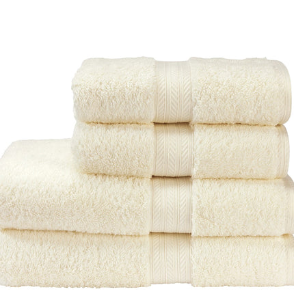 Christy "Renaissance" Egyptian Cotton Bath Towels Collection in Parchment (Cream)