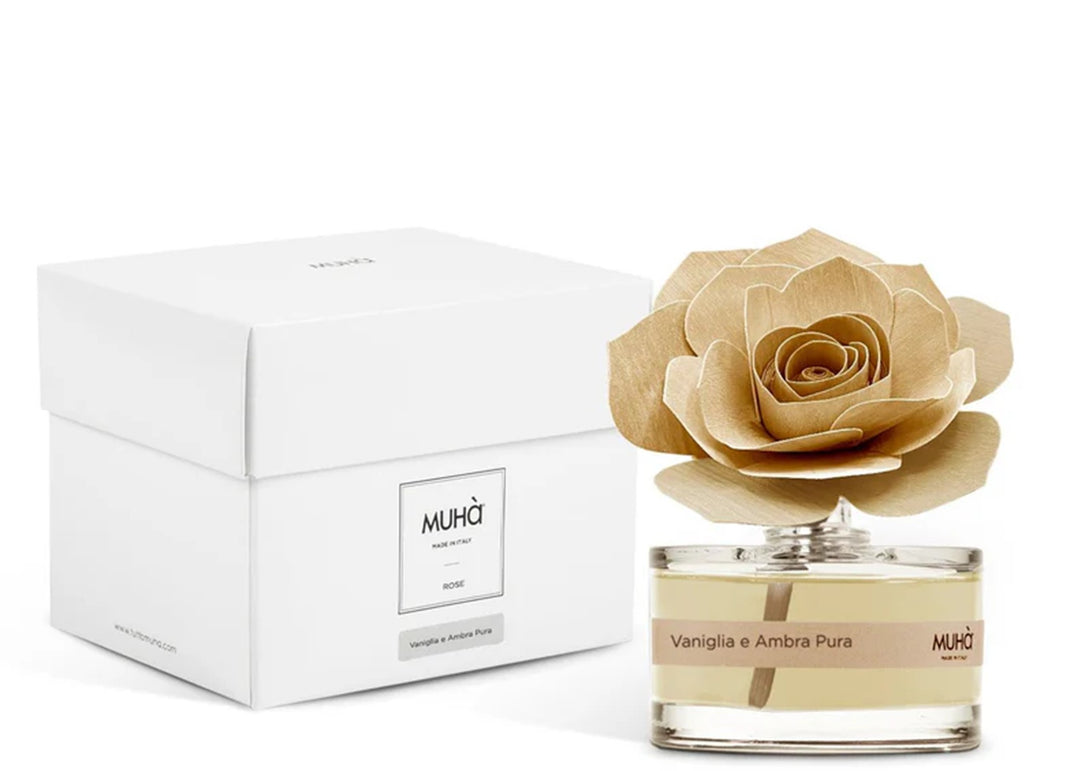 Muha "Vaniglia &amp; Ambra Pura" Rose Diffuser (50ml)