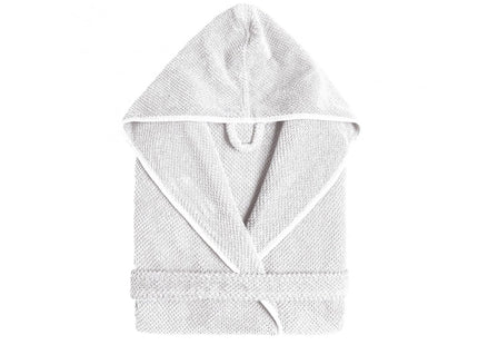 Graccioza "Bee Waffle" Kimono Bathrobe in White