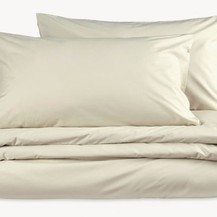 Christy "200TC Organic" Plain Dyed Sheets & Duvet Covers in Hazelnut