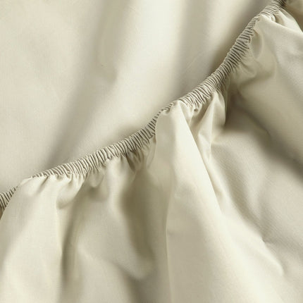 Christy "200TC Organic" Plain Dyed Sheets & Duvet Covers in Hazelnut