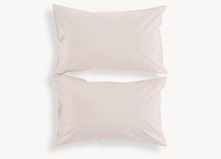 Christy "200TC Organic" Plain Dyed Sheets & Duvet Covers in Powder Pink