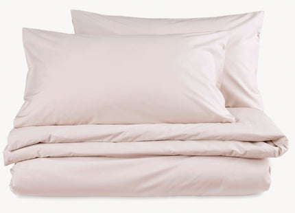 Christy "200TC Organic" Plain Dyed Sheets & Duvet Covers in Powder Pink