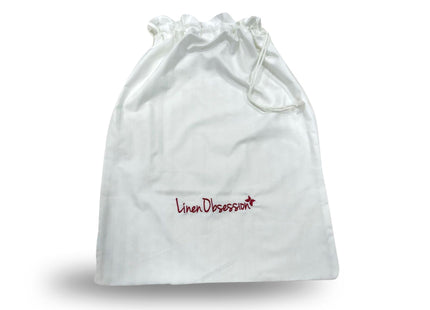 Linen Obsession "Laundry Bag" in White