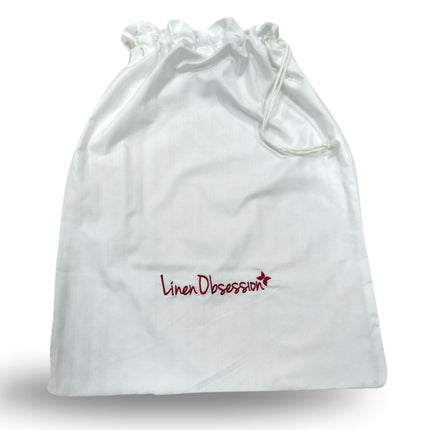 Linen Obsession "Laundry Bag" in White