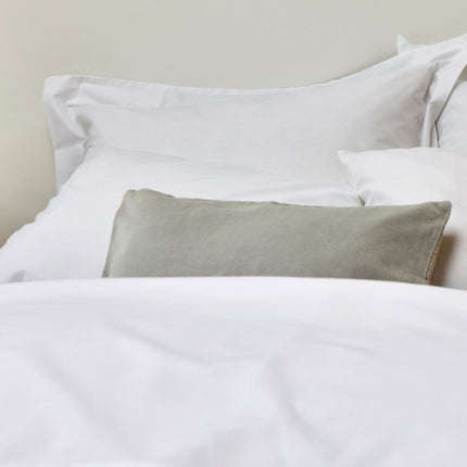 Christy "200TC Organic" Plain Dyed Sheets & Duvet Covers in White