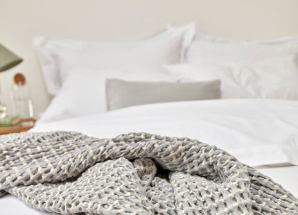 Christy "200TC Organic" Plain Dyed Sheets & Duvet Covers in White