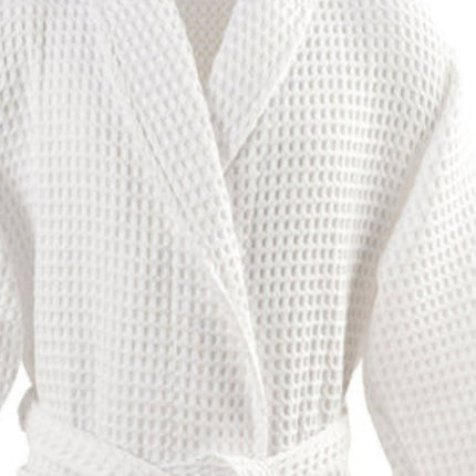 Christy "Waffle Robe" Bath Robe in White