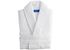 Christy "Waffle Robe" Bath Robe in White