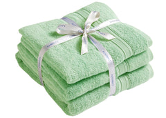 Christy "Serene" Bath Towel Set of 3 in Cucumber