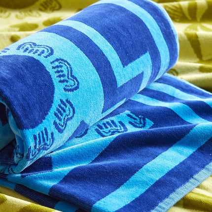 Christy "Amalfi" Beach Towel in Egyptian Blue