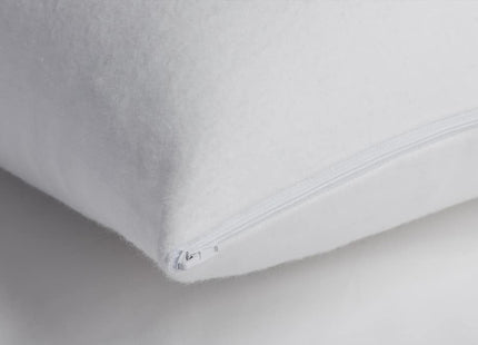 Velfont "Eco Aqua" Recycled Cotton Waterproof Pillow Protector in White