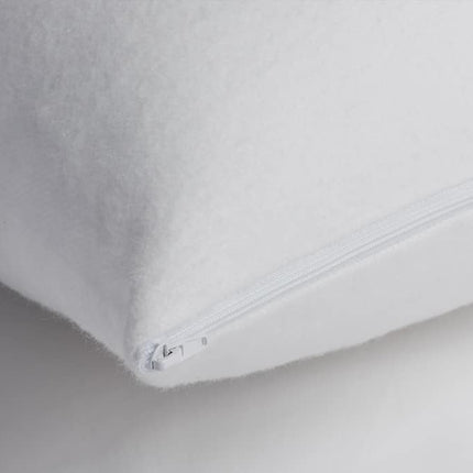 Velfont "Eco Aqua" Recycled Cotton Waterproof Pillow Protector in White