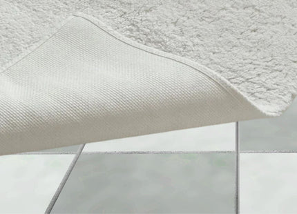 Christy "Deep Pile Rubber Back Tufted Bath Rug" White