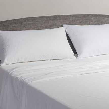 Velfont "Babylon" Bamboo Pillow Protector in White