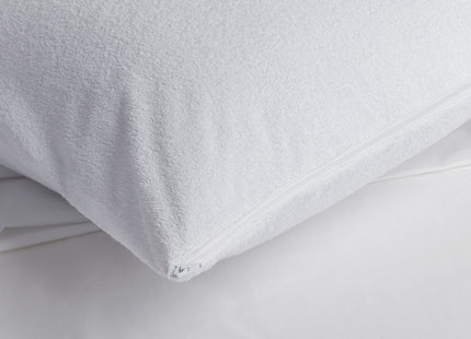 Velfont "Babylon" Bamboo Pillow Protector in White