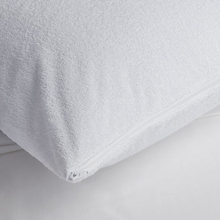 Velfont "Babylon" Bamboo Pillow Protector in White
