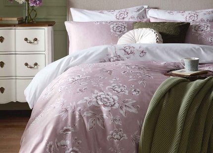 Laura Ashley "Rowsham" Duvet Cover Set in Dark Blush