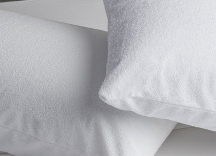 Velfont "Babylon" Bamboo Pillow Protector in White