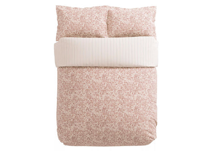Bedeck of Belfast "Celina" Duvet Cover and Oxford Pillowcase in Coral