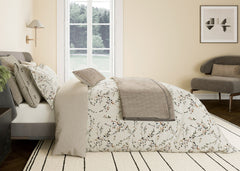 Bedeck of Belfast "Rana" Duvet Cover Set in Warm Grey