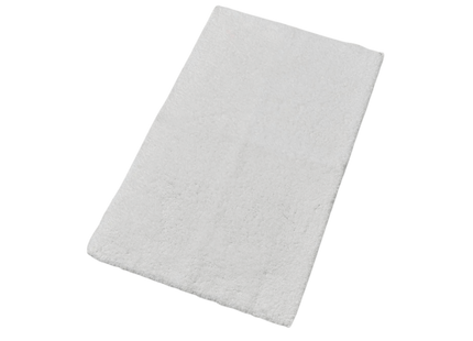 Christy "Deep Pile Rubber Back Tufted Bath Rug" White