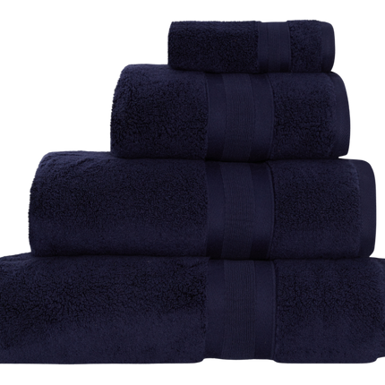 مجموعة مناشف الحمام "زيرو تويست قطنية" من جاسبر كونران باللون الأزرق الداكن 