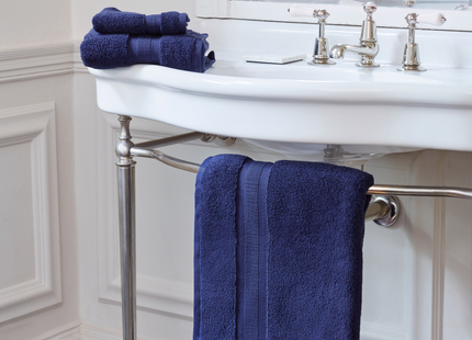 Jasper Conran "Zero Twist Cotton" Bath Towels Collection in Navy