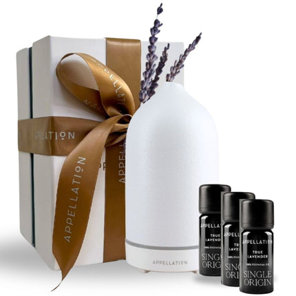 Appellation "Luna Diffuser & Calm Collection Oils (3x 10ml)" Gift Set