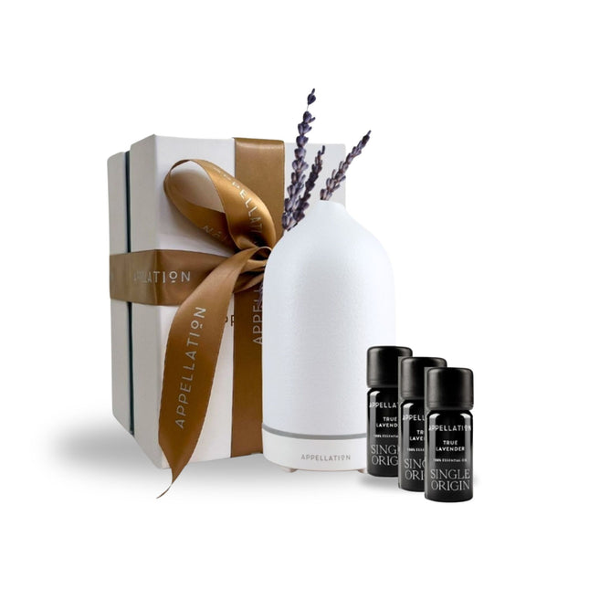 Appellation "Luna Diffuser & Calm Collection Oils (3x 10ml)" Gift Set