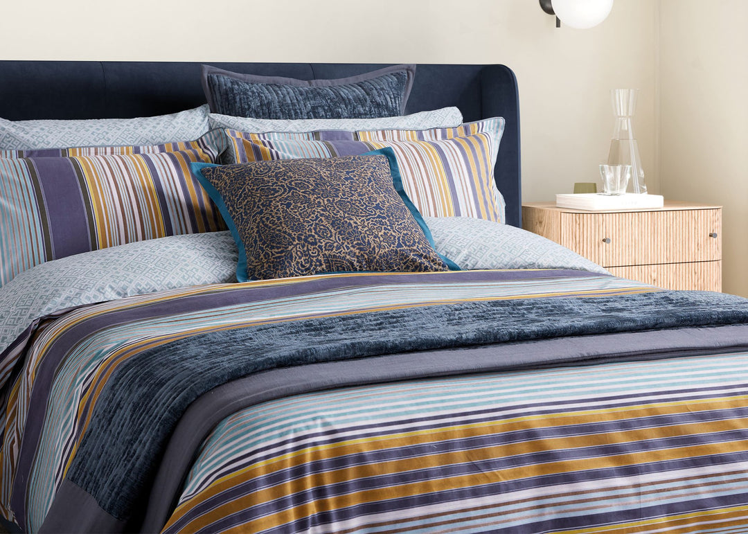 Bedeck of Belfast "Aldin" Duvet Cover Set in Celladon
