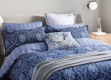 Bedeck of Belfast "Ellis" Duvet Cover Set in Navy Blue