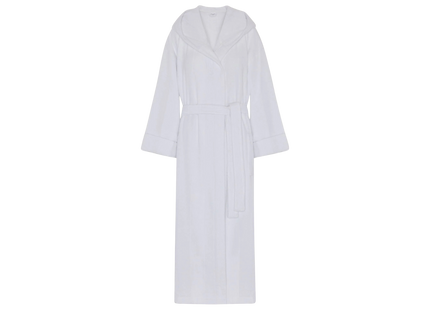 Jasper Conran "Stripe Hooded Robe" in White