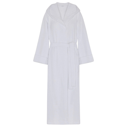 Jasper Conran "Stripe Hooded Robe" in White