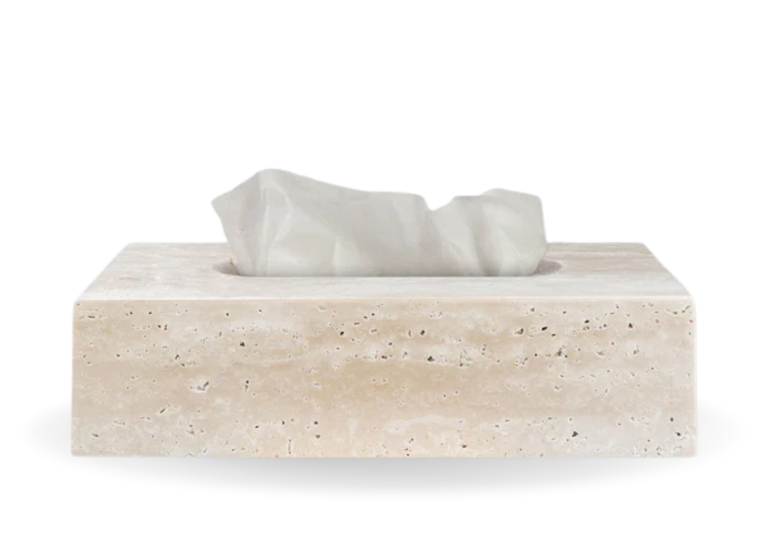 Mette Ditmer "Travertine" Bathroom Accessories in Beige