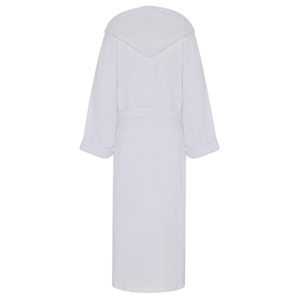 Jasper Conran "Stripe Hooded Robe" in White