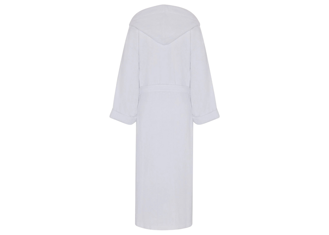 Jasper Conran "Stripe Hooded Robe" in White
