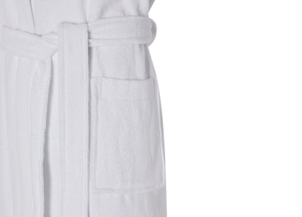 Jasper Conran "Stripe Hooded Robe" in White