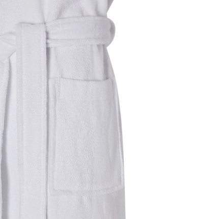 Jasper Conran "Stripe Hooded Robe" in White