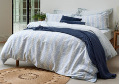 Christy "Folia" Duvet Cover Sets in Powder Blue